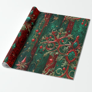 Gotisch kerstpapier cadeaupapier