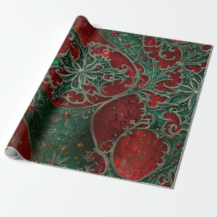 Gotisch kerstpapier cadeaupapier