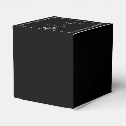Gotisch Lijst Monogram Favor Box Bedankdoosjes (Achterkant)