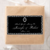 Gotisch Lijst Monogram Waterfles Etiket (Insitu)