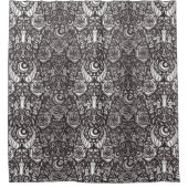 Gotisch monochroom patroon douchegordijn (Voorkant)