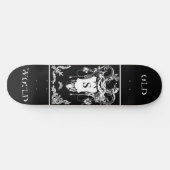 Gotisch monster antiek architecturale decoratie skateboard (Horizontaal)