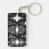 Gotisch monster antiek architecturale decoratie sleutelhanger (achterkant)