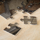 Gotisch nog leven met de schedel legpuzzel (Zijkant)