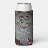 Gotisch ontwerp met coole schedels (Seltzer Voorkant)