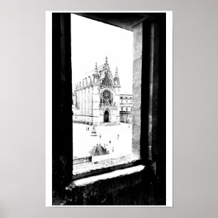 Gotisch Parijs. De hoofdplaats is Sainte-Chapelle  Poster