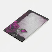 Gotisch Roos, kaars, perkament en sloten Post-it® Notes (Schuin)