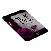 Gotisch Roos, kaarsen, perkamenten en locketmonogr Magneet (Rechterzijde)