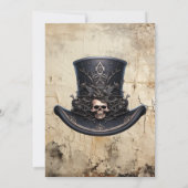 Gotisch Skelet en Potion Halloween Kostuum Party Kaart (Achterkant)