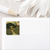 Gotisch skelet Lady Lables Etiket (Insitu)