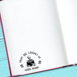 Gotisch skelet Rozen uit de Bibliotheek van het Bo Zelfinktende Stempel