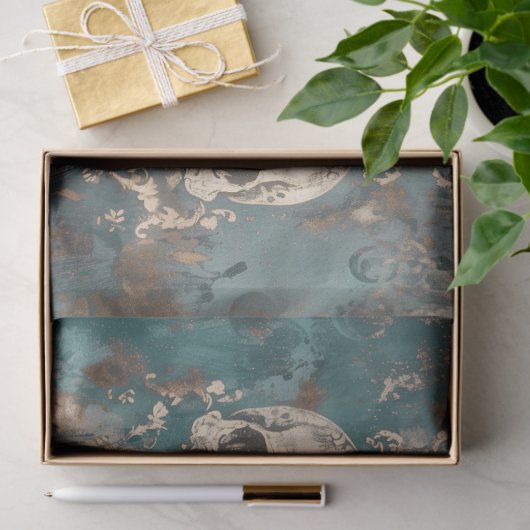 gotisch skelet schedel decoupage tissuepapier (Geschenk)