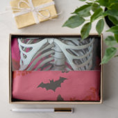 Gotisch skelet schedel decoupage tissuepapier (Geschenk)