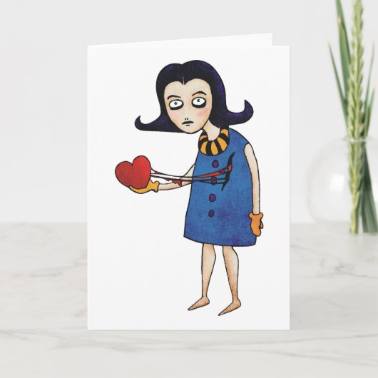 Gotisch Valentijn Feestdagen Kaart (Voorkant)