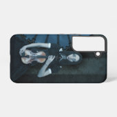 Gotisch Victoriaans meisje met viool Dark Fantasy Samsung Galaxy Hoesje (Achterkant horizontaal)