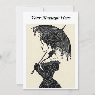 Gotisch Victoriaans portret Kaart