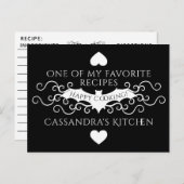 Gotisch vleermuisrecept briefkaart (Voorkant / Achterkant)