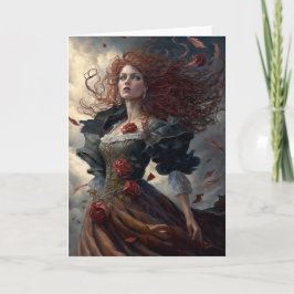 Gotisch Vrouw Notecard Notitiekaartje