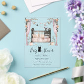 Gotisch Wieg Baby shower Uitnodiging Acryl Uitnodigingen (Insitu (Huwelijk))