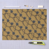 Gotisch Zwart Roos Speedpaint Patroon Tissuepapier (Craft)