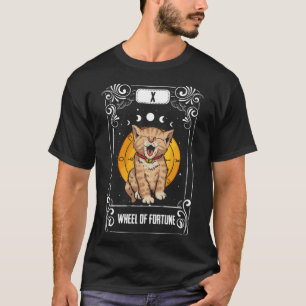 Gotische Astrologie Occult Wiel van Fortune Cat Ta T-shirt