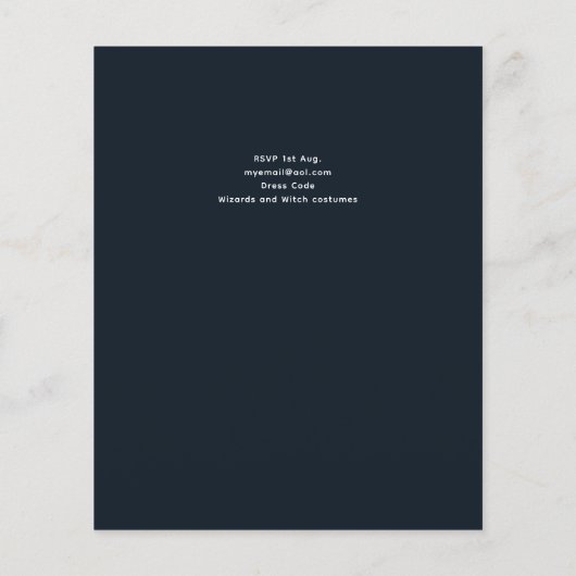 Gotische baby shower Cute meisje maanlicht slaapli (Achterkant)