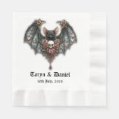 Gotische Bat Trouwtafel Servet (Voorkant)