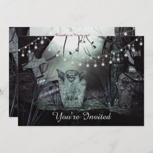 Gotische begraafplaats, betoverende lichten bruilo kaart