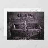 Gotische begraafplaats Dank u Briefkaart (Voorkant / Achterkant)