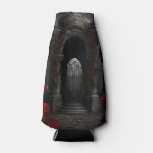 Gotische begraafplaats Gazebo met rode rozen bij n Flesjeskoeler (Voorkant)