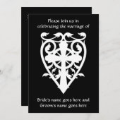 Gotische begraafplaats Keltische kruis in hart in  Kaart (Voorkant / Achterkant)