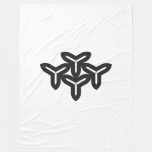 Gotische Bladen Fleece Deken