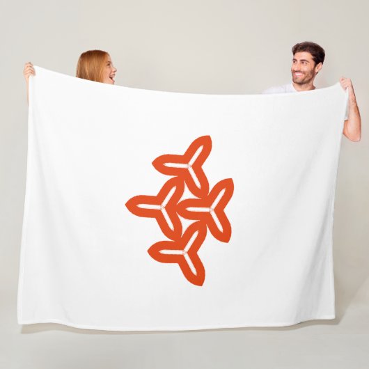 Gotische Bladen Fleece Deken (In situ)