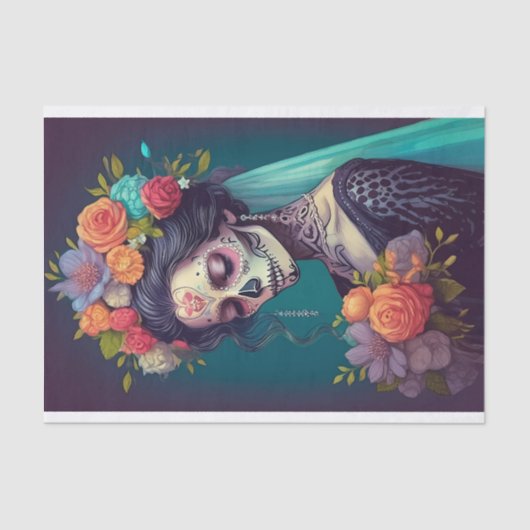 Gotische bruid in eenzame tranen, tissuepapier (Voorkant)