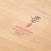 Gotische bruiloft acryl uitnodigingen (Laagn)