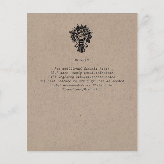 Gotische bruiloft Cartoon bruid bruidegom handgetr (Achterkant)