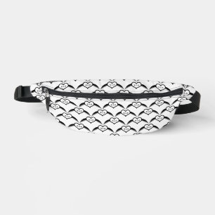Gotische bruiloft gevleugeld hart Custom Monogramm Heuptasje