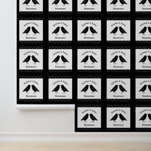 Gotische bruiloft kussen Ravens Custom Behang