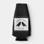 Gotische bruiloft kussen Ravens Custom Flesjeskoeler (Voorkant)