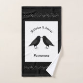 Gotische bruiloft kussen Ravens Custom Handdoek (Handdoek)