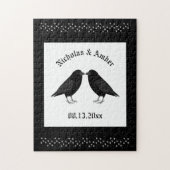 Gotische bruiloft kussen Ravens Custom Legpuzzel (Verticaal)