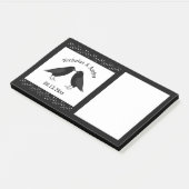 Gotische bruiloft kussen Ravens Custom Post-it® Notes (Schuin)