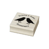 Gotische bruiloft kussen Ravens Custom Rubberstempel (Stempel)