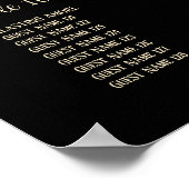 Gotische bruiloft kussen schedels tafel zitplaatse poster (Hoek)