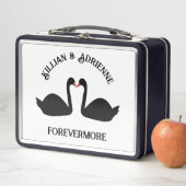 Gotische bruiloft kussen zwarte zwanen Custom (In situ)