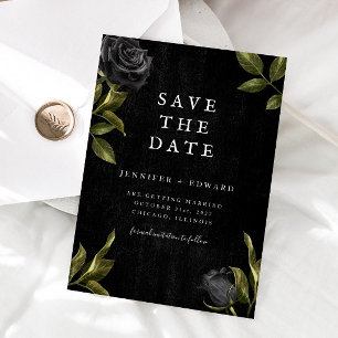 Gotische bruiloft save the date