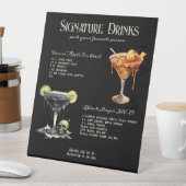 Gotische Bruiloft Whimsigoth Signature Drinken Tek Reclamebord Met Voetstuk (Insitu)