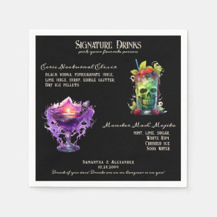Gotische Bruiloft Whimsigoth Signature Drinken Tek Servet