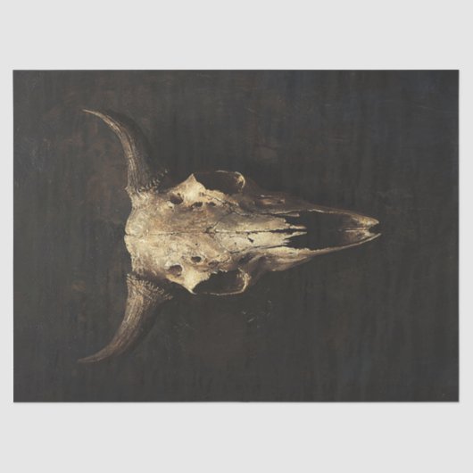 Gotische Bull Skull Decoupage Tissuepapier (Voorkant)