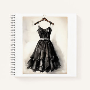 Gotische charme: Little Black Dress (LBD) Blank Notitieboek